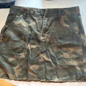 Camo mini skirt size 26